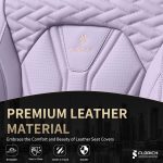 FLORICH Leather Car Seat Covers Full Set for Cars, SUVs & Trucks, Pink Black Front & Rear Automotive Seat Covers, Universal Fit for Toyota Honda Ford Jeep - Image 44